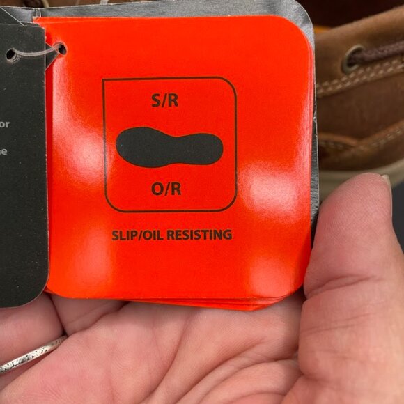 Rockport Works Mens Brown Leather Sailing Club 3 Eye Steel Toe Boat Shoe 9M - Picture 6 of 15